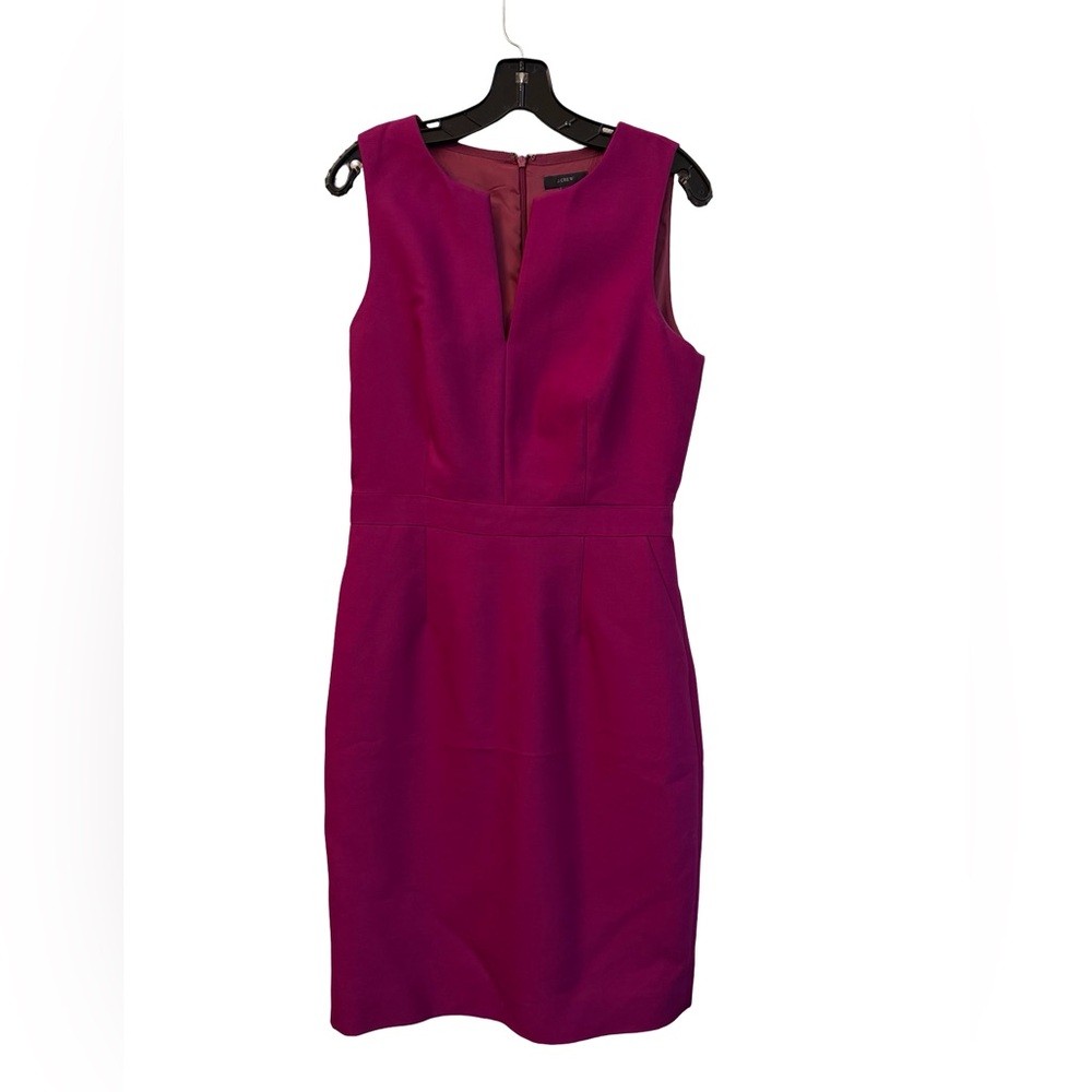 J. Crew Split Neck wool silk suit sheath dress size 8T